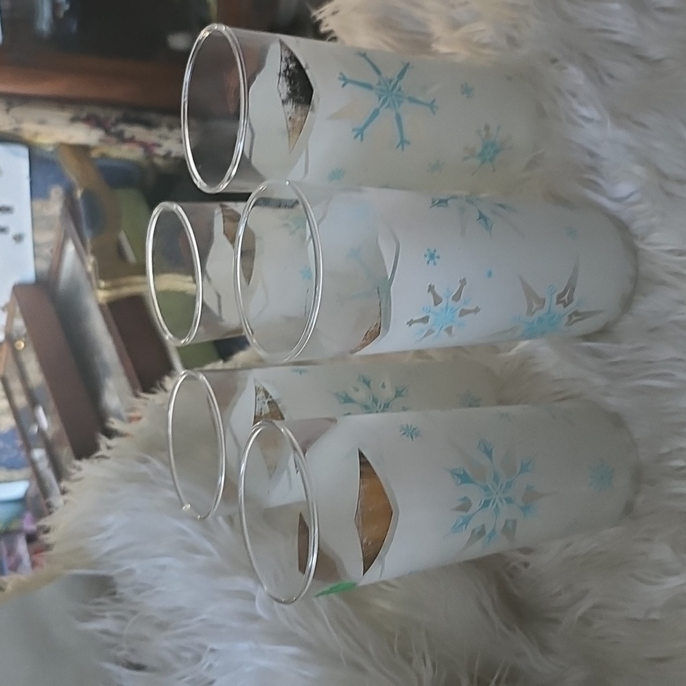 Snowflake Frosted Glass Set